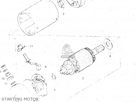 STARTING MOTOR - GS500E 1981 (X) GENERAL EXPORT (E01)