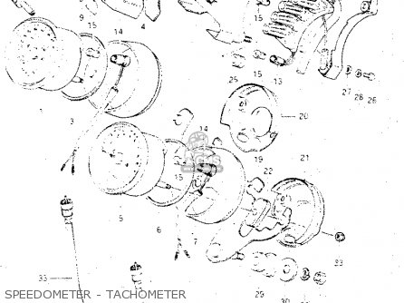 SPEEDOMETER - TACHOMETER - GS500E 1981 (X) GENERAL EXPORT (E01)