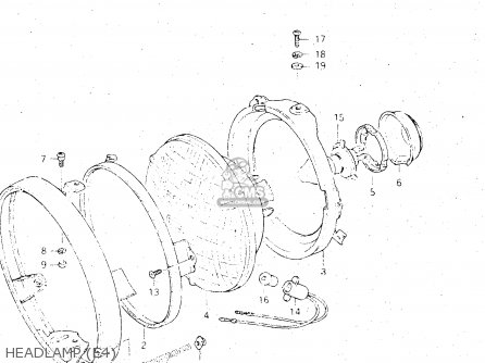 HEADLAMP (E4) - GS500E 1981 (X) GENERAL EXPORT (E01)