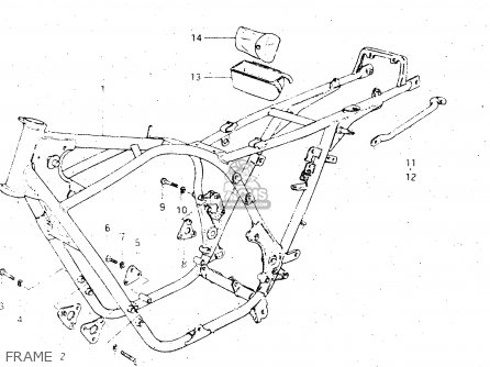 FRAME - GS500E 1981 (X) GENERAL EXPORT (E01)