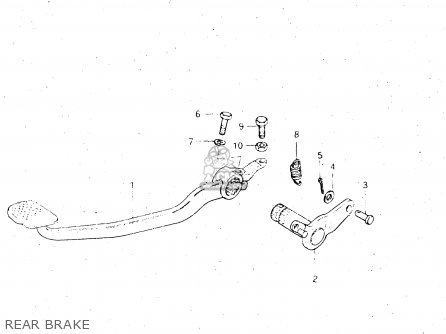 REAR BRAKE - GS500E 1981 (X) GENERAL EXPORT (E01)