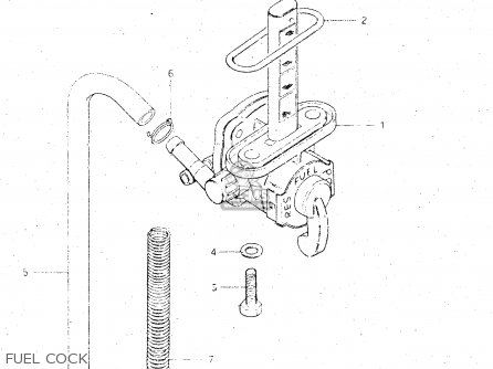 FUEL COCK - GS500E 1981 (X) GENERAL EXPORT (E01)