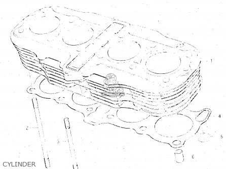 CYLINDER - GS500E 1981 (X) GENERAL EXPORT (E01)
