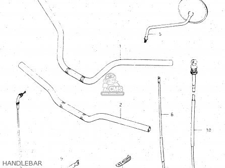 HANDLEBAR - GS500E 1981 (X) GENERAL EXPORT (E01)