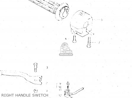 RIGHT HANDLE SWITCH - GS500E 1981 (X) GENERAL EXPORT (E01)
