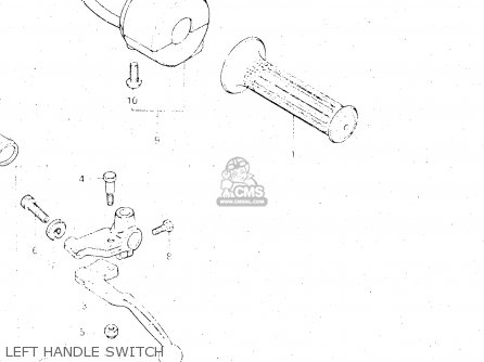 LEFT HANDLE SWITCH - GS500E 1981 (X) GENERAL EXPORT (E01)