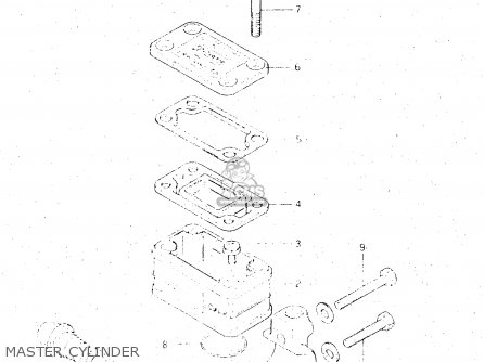 MASTER CYLINDER - GS500E 1981 (X) GENERAL EXPORT (E01)