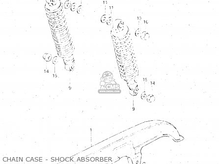 CHAIN CASE - SHOCK ABSORBER - GS500E 1981 (X) GENERAL EXPORT (E01)