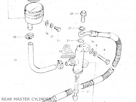 REAR MASTER CYLINDER - GS500E 1981 (X) GENERAL EXPORT (E01)