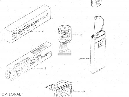 OPTIONAL - GS500E 1981 (X) GENERAL EXPORT (E01)