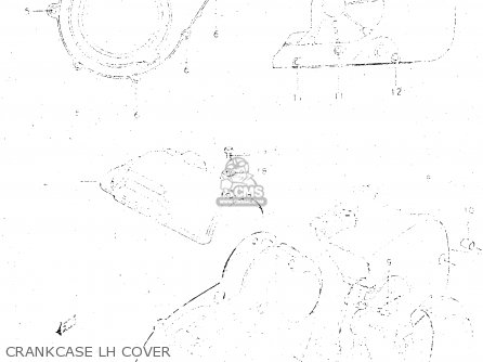 CRANKCASE LH COVER - GS500E 1981 (X) GENERAL EXPORT (E01)