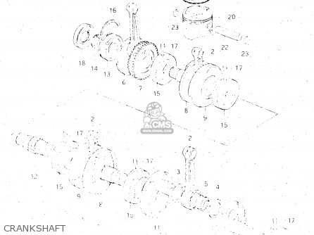 CRANKSHAFT - GS500E 1981 (X) GENERAL EXPORT (E01)