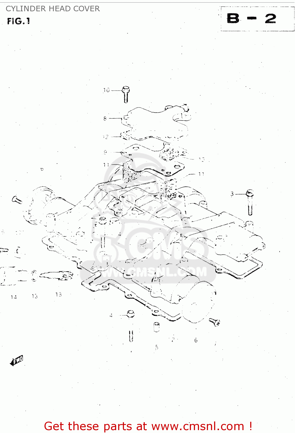CYLINDER HEAD COVER GS500E 1982 (Z) GENERAL EXPORT (E01)