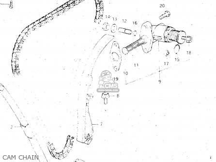 CAM CHAIN - GS500E 1982 (Z) GENERAL EXPORT (E01)