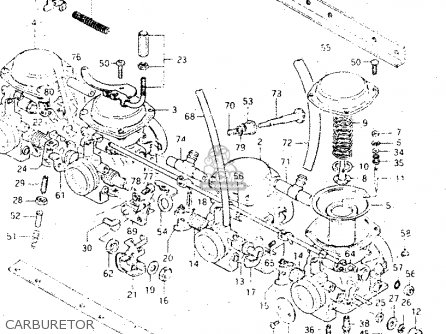 CARBURETOR - GS500E 1982 (Z) GENERAL EXPORT (E01)
