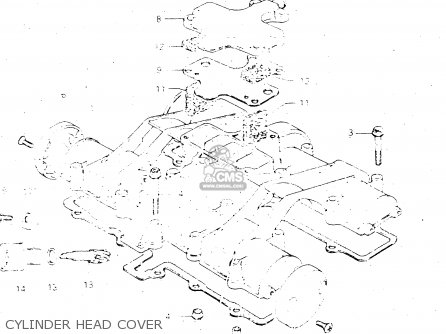 CYLINDER HEAD COVER - GS500E 1982 (Z) GENERAL EXPORT (E01)