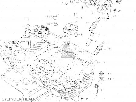 CYLINDER HEAD - GS500E 1982 (Z) GENERAL EXPORT (E01)