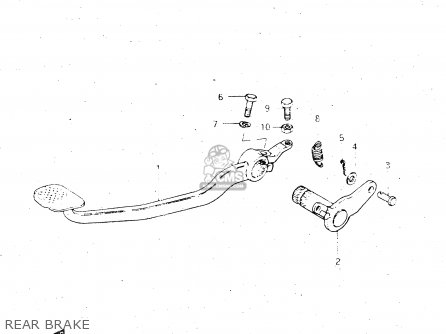 REAR BRAKE - GS500E 1982 (Z) GENERAL EXPORT (E01)