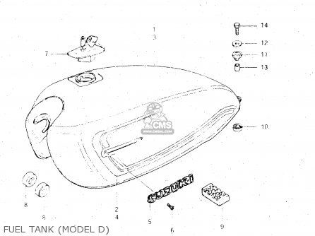 FUEL TANK (MODEL D) - GS500E 1982 (Z) GENERAL EXPORT (E01)