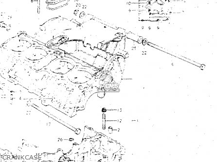 CRANKCASE - GS500E 1982 (Z) GENERAL EXPORT (E01)