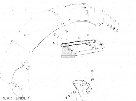 REAR FENDER - GS500E 1982 (Z) GENERAL EXPORT (E01)