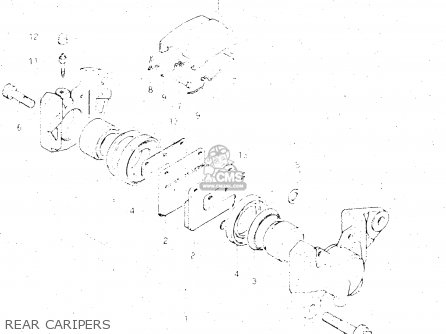 REAR CARIPERS - GS500E 1982 (Z) GENERAL EXPORT (E01)