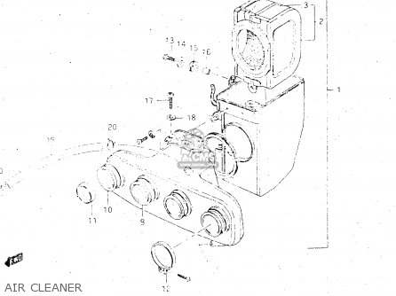 AIR CLEANER - GS500E 1983 (D) GENERAL EXPORT (E01)