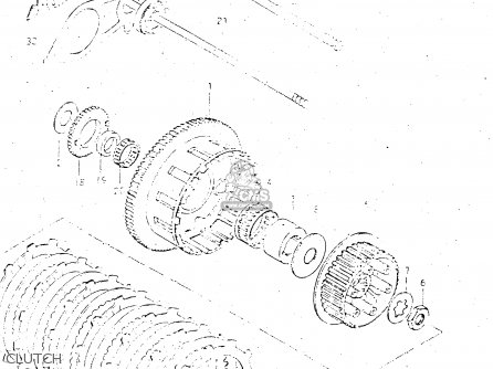 CLUTCH - GS500E 1983 (D) GENERAL EXPORT (E01)