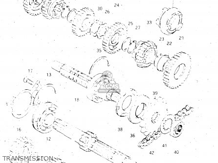 TRANSMISSION - GS500E 1983 (D) GENERAL EXPORT (E01)