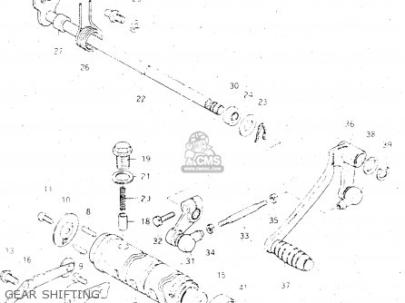 GEAR SHIFTING - GS500E 1983 (D) GENERAL EXPORT (E01)