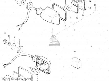TURN SIGNAL LAMP - GS500E 1983 (D) GENERAL EXPORT (E01)