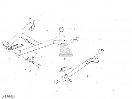 STAND - GS500E 1983 (D) GENERAL EXPORT (E01)