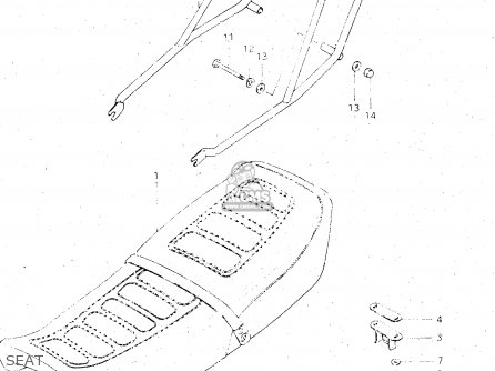 SEAT - GS500E 1983 (D) GENERAL EXPORT (E01)