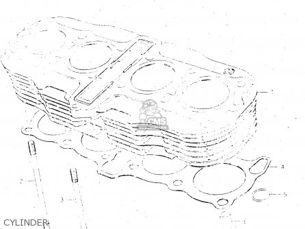 CYLINDER - GS500E 1983 (D) GENERAL EXPORT (E01)