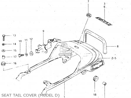 SEAT TAIL COVER (MODEL D) - GS500E 1983 (D) GENERAL EXPORT (E01)