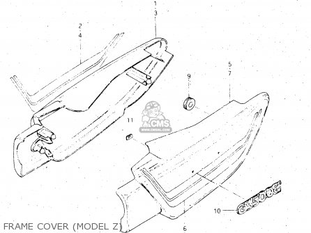 FRAME COVER (MODEL Z) - GS500E 1983 (D) GENERAL EXPORT (E01)
