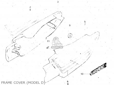 FRAME COVER (MODEL D) - GS500E 1983 (D) GENERAL EXPORT (E01)