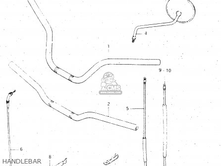 HANDLEBAR - GS500E 1983 (D) GENERAL EXPORT (E01)