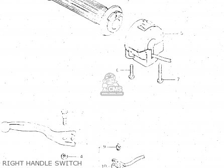 RIGHT HANDLE SWITCH - GS500E 1983 (D) GENERAL EXPORT (E01)