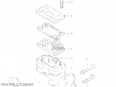 MASTER CYLINDER - GS500E 1983 (D) GENERAL EXPORT (E01)