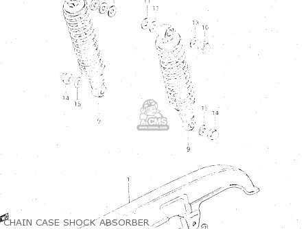 CHAIN CASE SHOCK ABSORBER - GS500E 1983 (D) GENERAL EXPORT (E01)