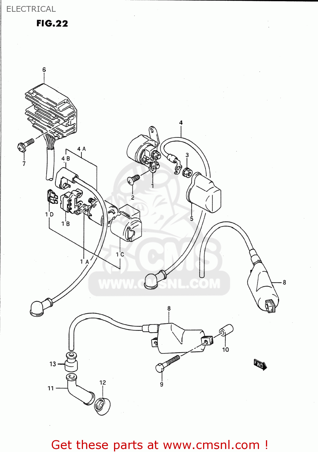 ELECTRICAL GS500E 1989 (K) USA (E03)