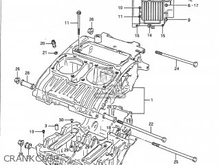 CRANKCASE - GS500E 1989 (K) USA (E03)