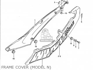 FRAME COVER (MODEL N) - GS500E 1989 (K) USA (E03)