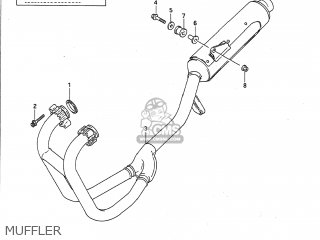 MUFFLER - GS500E 1989 (K) USA (E03)