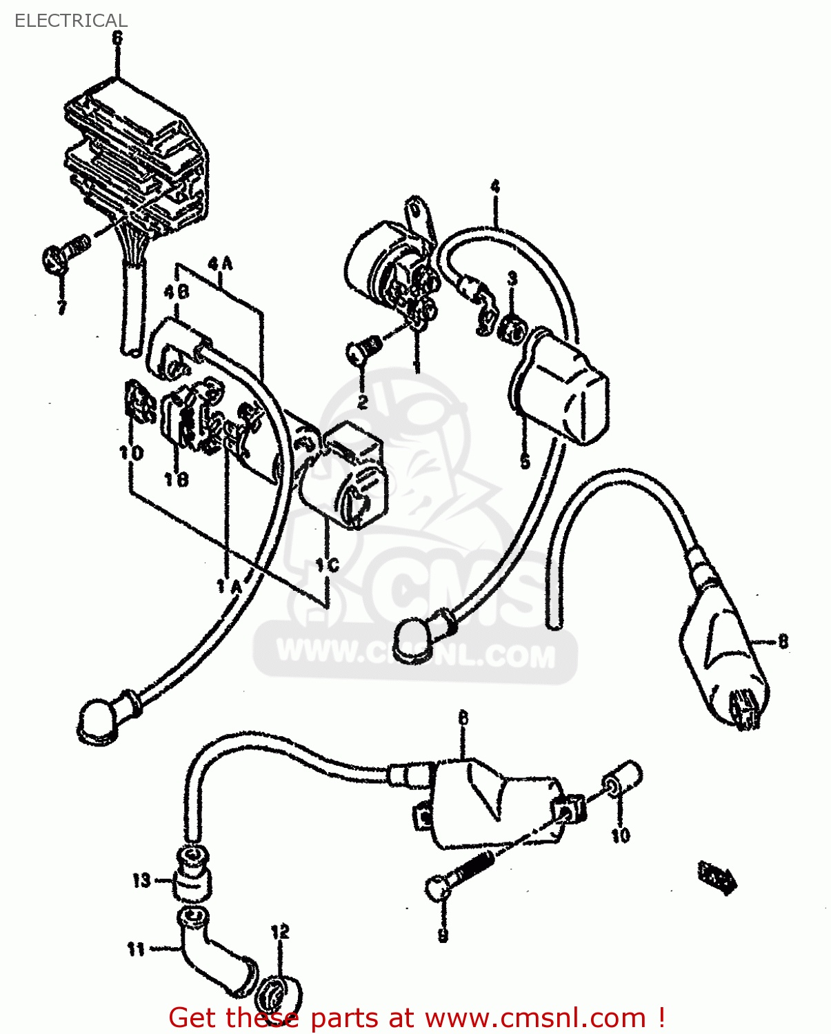 ELECTRICAL GS500E 1990 (L) (E01 E02 E04 E15 E16 E17 E21 E22 E24 E25 E34 E39