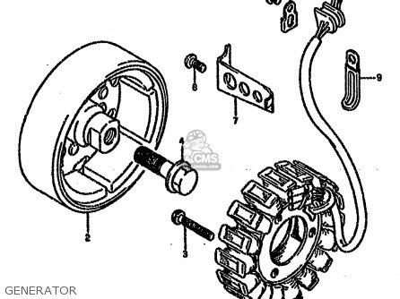 GENERATOR - GS500E 1990 (L) (E01 E02 E04 E15 E16 E17 E21 E22 E24 E25 E34 E39