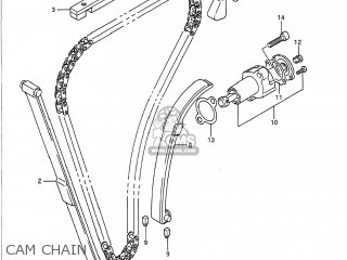 CAM CHAIN - GS500E 1990 (L) USA (E03)