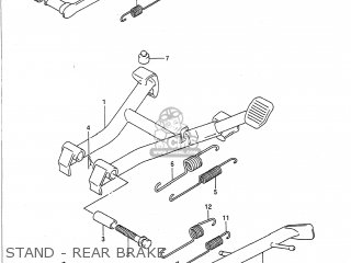 STAND - REAR BRAKE - GS500E 1990 (L) USA (E03)