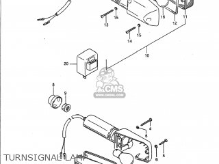TURNSIGNAL LAMP - GS500E 1990 (L) USA (E03)